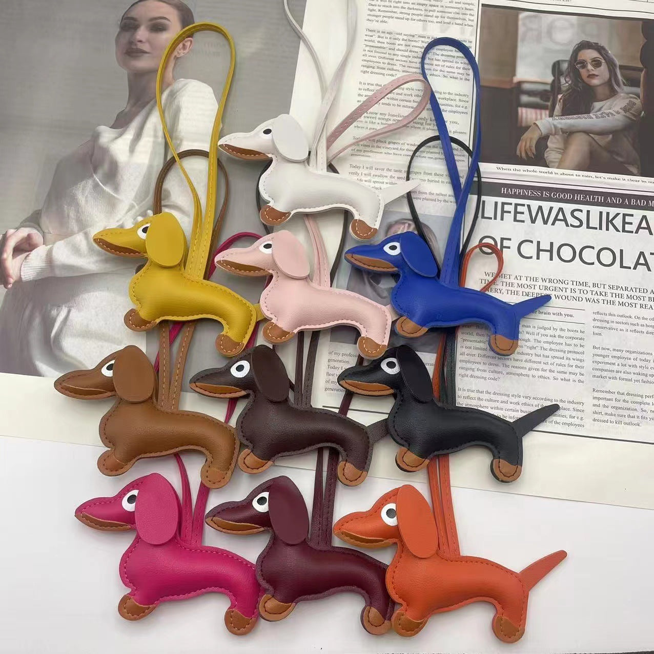 Sausage dog charm