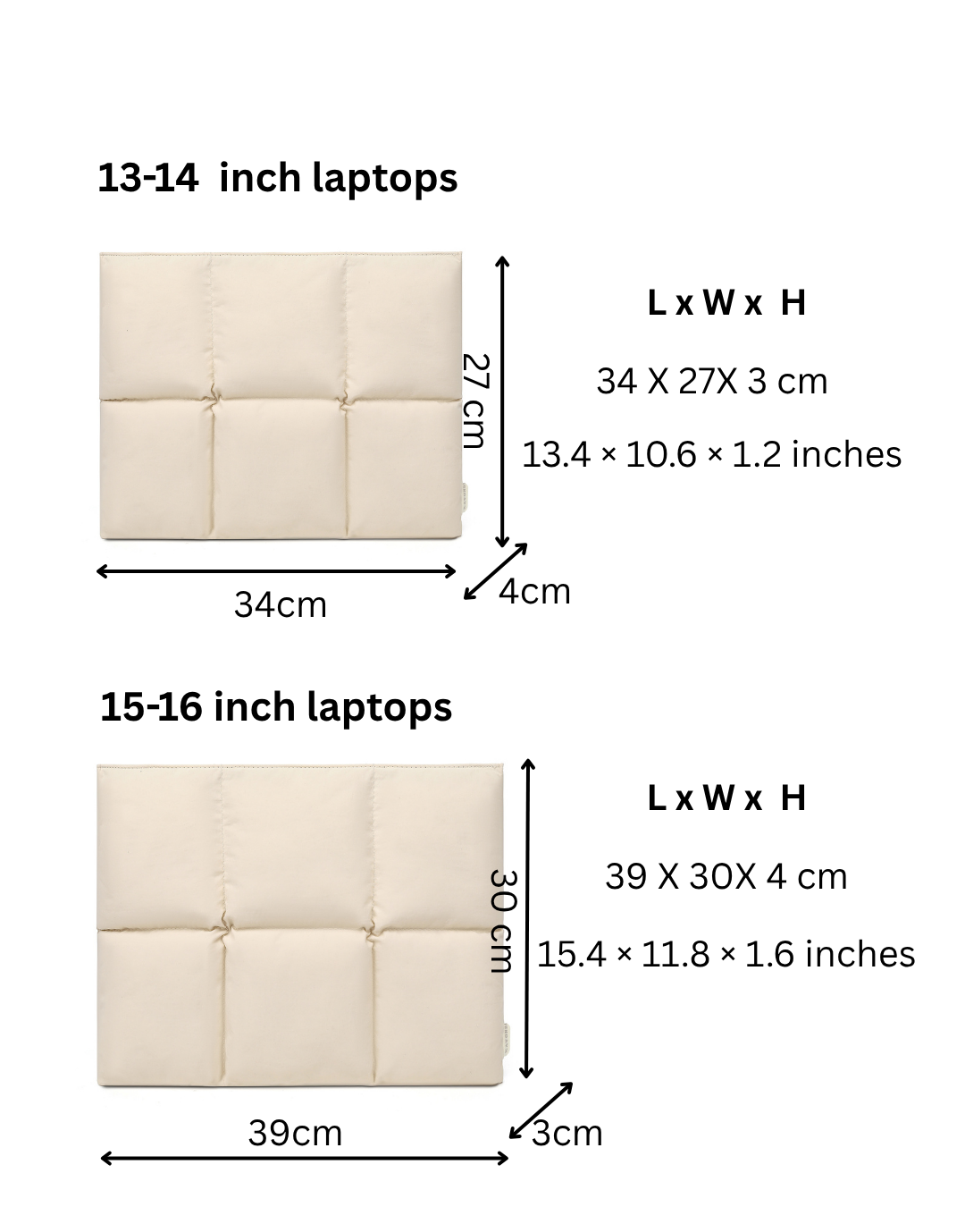 New! The puffy laptop sleeve