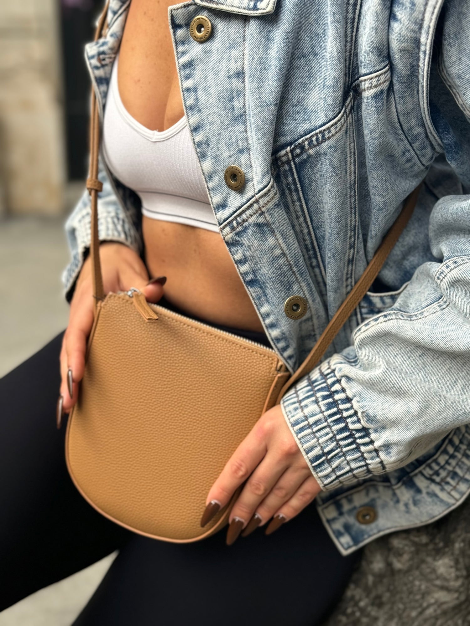 New! MAIA tiny leather bag