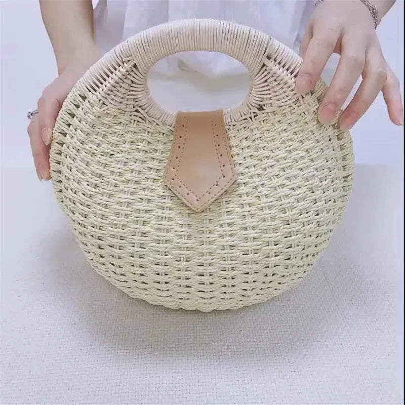 New! EVA Tiny Rattan Handbag