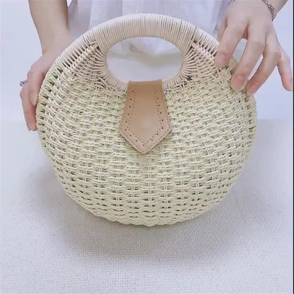 New! EVA Tiny Rattan Handbag