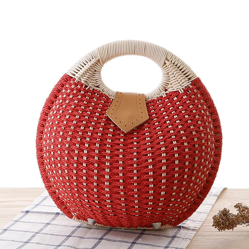 New! EVA Tiny Rattan Handbag