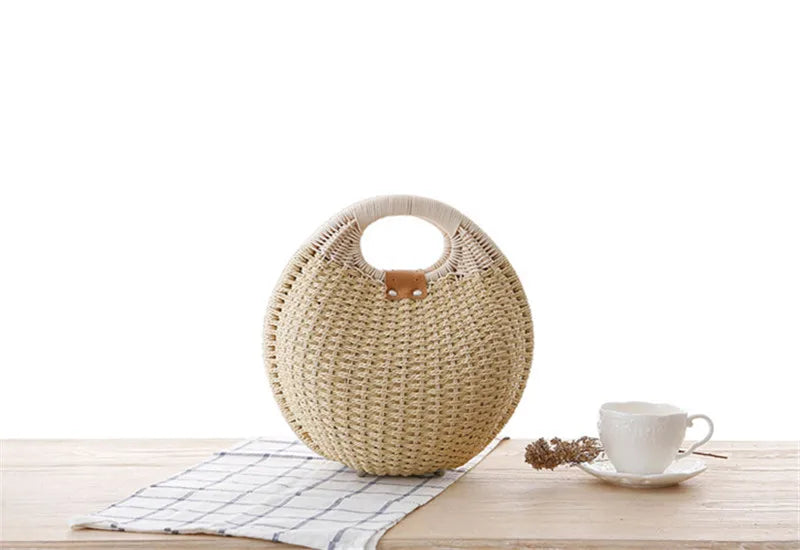 New! EVA Tiny Rattan Handbag