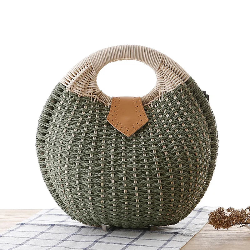 New! EVA Tiny Rattan Handbag