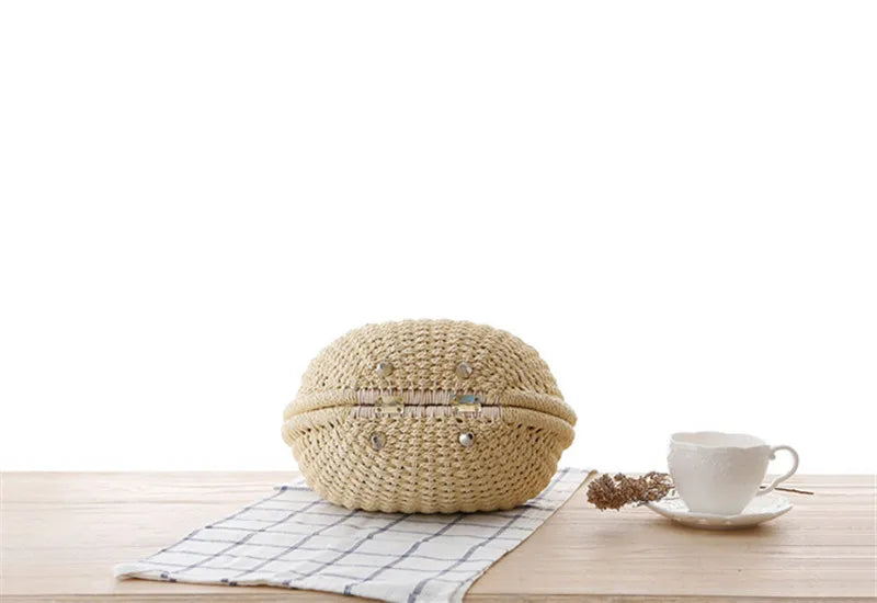 New! EVA Tiny Rattan Handbag