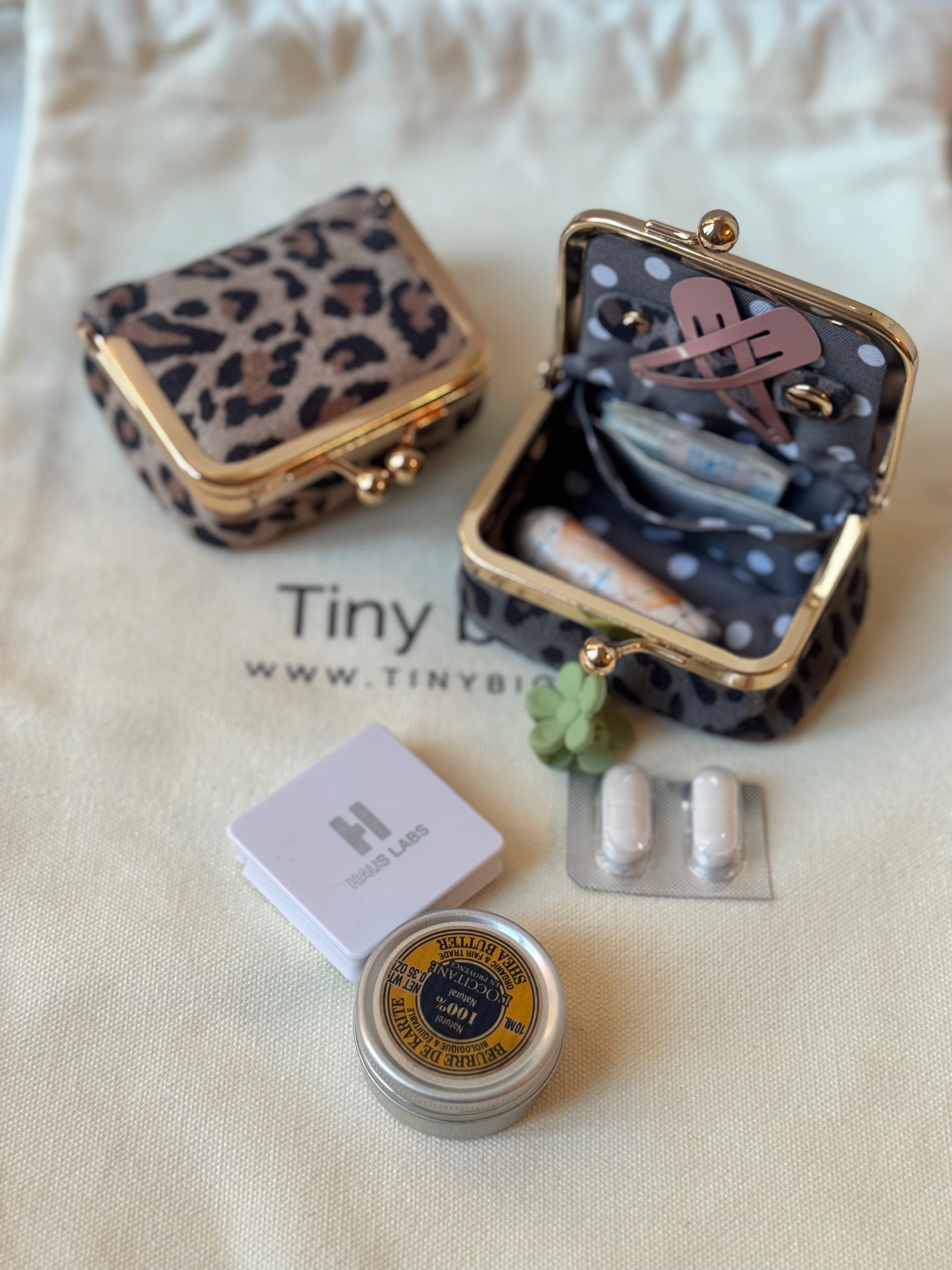 New! LOLA leopard petite purse