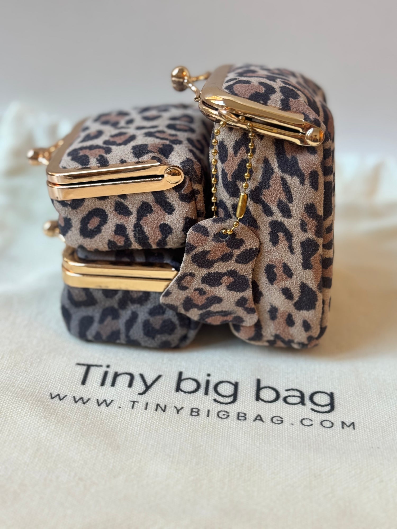 New! LOLA leopard petite purse