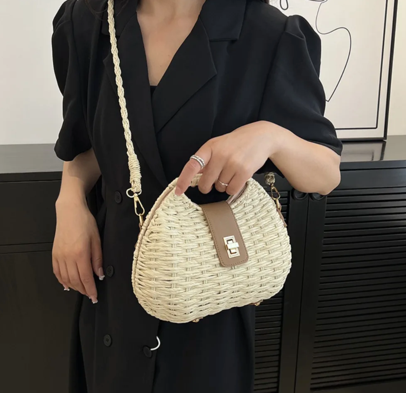 New! NOA Straw Bag