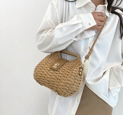 New! NOA Straw Bag