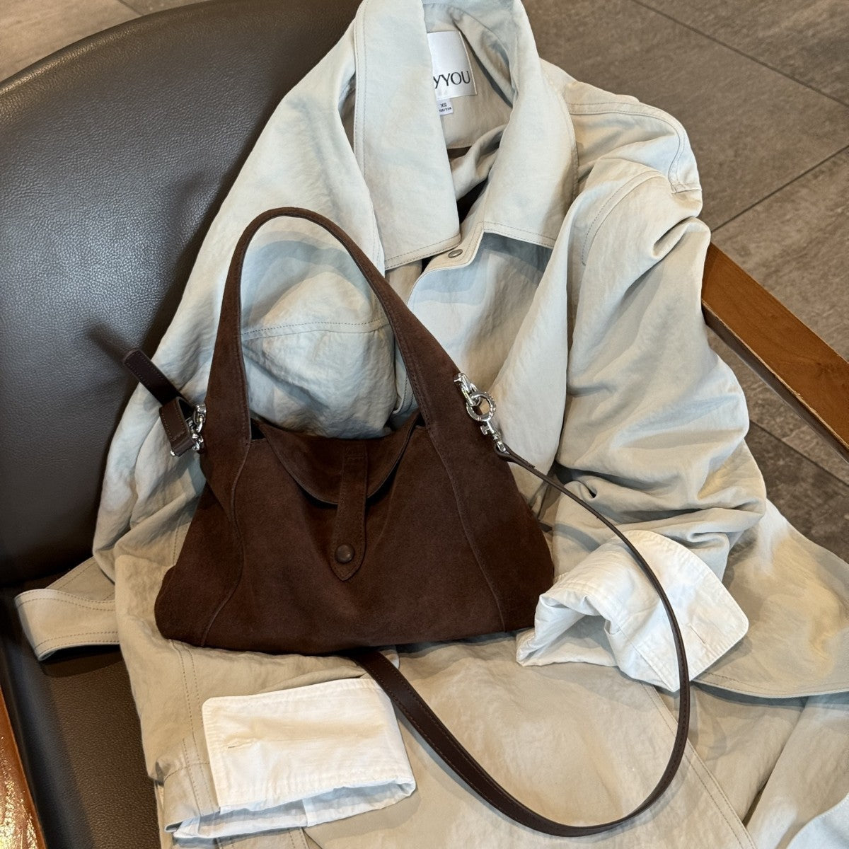 New! ROMY the slouchy suede bag